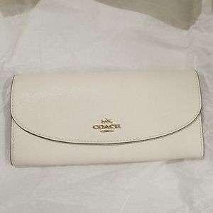 Coach Envelope Wallet (Cream)